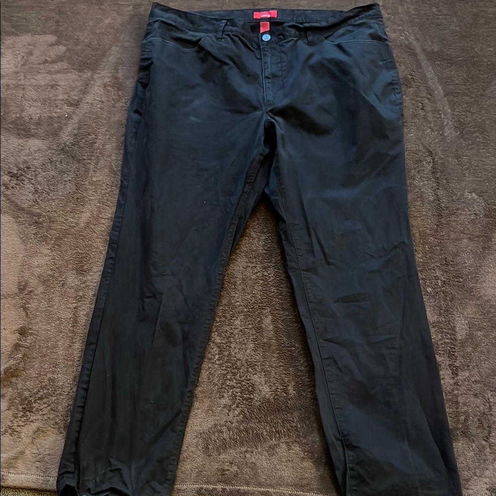 Alfani Black Slim Fit Stretch Pants